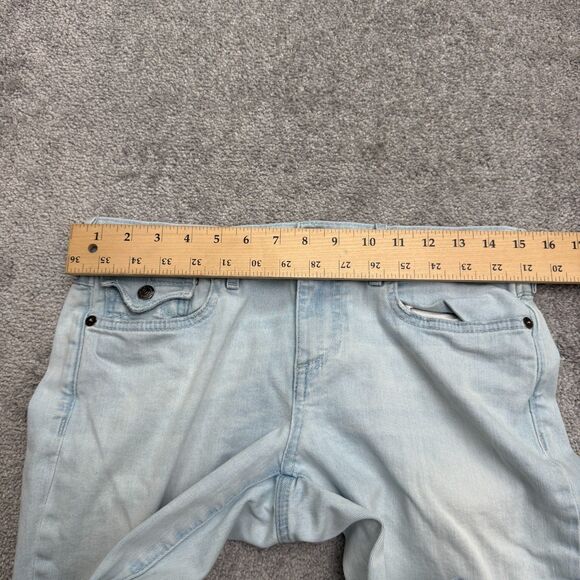 True Religion Cora Mid Rise Straight Leg Denim Jeans Womens 28 Light Wash Casual - Picture 13 of 16